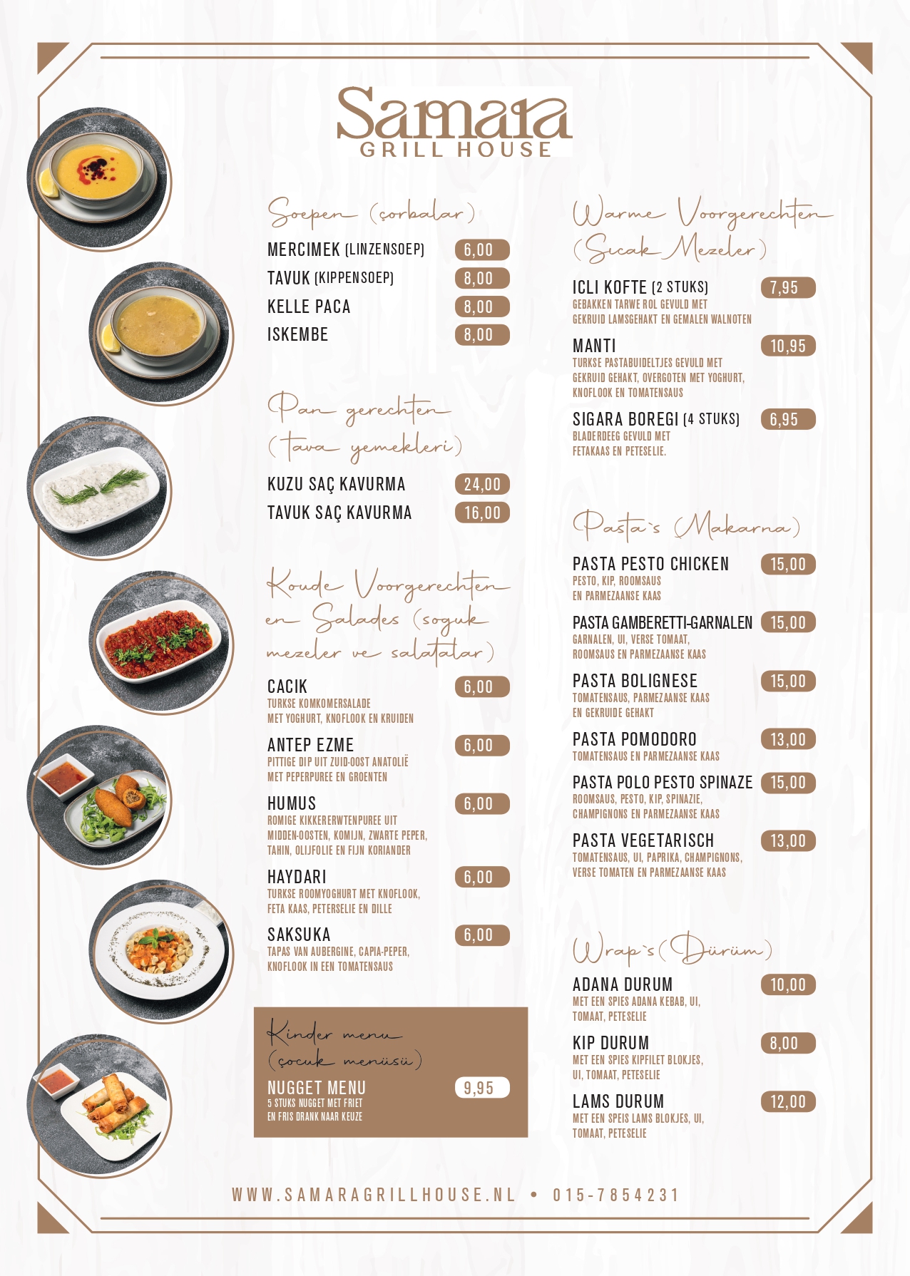 Menu pagina 1